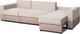 Миниатюра изображения товара Диван Мебельград Бостон 2800 Стандарт (лана бежевый/лана бежевый/лана капучино)