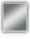 Миниатюра изображения товара Зеркало Континент Trezhe Led 60x70 (с бесконтактным сенсором, холодная подсветка)