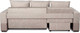 Миниатюра изображения товара Диван угловой Мебельград Бостон Стандарт (лана бежевый/лана бежевый/лана капучино)