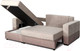 Миниатюра изображения товара Диван угловой Мебельград Бостон Стандарт (лана бежевый/лана бежевый/лана капучино)