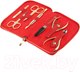 Миниатюра изображения товара Набор для маникюра Dewal 904RED (красный)