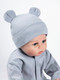 Миниатюра изображения товара Шапочка для малышей Amarobaby Nature Essence Bear / AB-OD22-NE16Be/11-44 (серый)