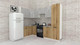 Миниатюра изображения товара Кухонный гарнитур ВерсоМебель Эко-1 1.4x2.6 левая (бетонный камень/дуб эвок прибрежный/ст.мрамор итал.)