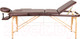 Миниатюра изображения товара Массажный стол Atlas Sport Складной 3-с 70см (коричневый/деревянный)