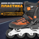 Миниатюра изображения товара Роликовые коньки Ricos Stream PW-153B S (р-р 33-36, черный/оранжевый)