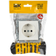 Миниатюра изображения товара Розетка IEK Brite BR-R11-16-K01 с заземлением (белый)