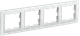 Миниатюра изображения товара Рамка для выключателей и розеток IEK Brite BR-M42-K01 (белый)