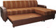 Миниатюра изображения товара Диван угловой Домовой Норманн 4УС (Milano 7412/Pepper Carlos Brown)