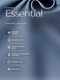 Миниатюра изображения товара Комплект постельного белья GoodNight Essential 2 / 368198 (синий)