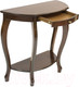 Миниатюра изображения товара Консольный столик Мебелик Элегант (орех)