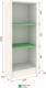 Миниатюра изображения товара Стеллаж Кортекс-мебель Бинго 40x106 (белый)