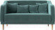 Миниатюра изображения товара Диван Лига Диванов Киото (велюр бирюзовый)
