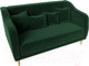 Миниатюра изображения товара Диван Лига Диванов Киото (велюр зеленый)