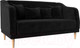 Миниатюра изображения товара Диван Лига Диванов Киото (велюр черный)