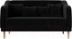 Миниатюра изображения товара Диван Лига Диванов Киото (велюр черный)