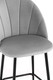 Миниатюра изображения товара Стул барный Stool Group Логан полубарный (велюр светло-серый)