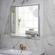 Миниатюра изображения товара Зеркало Пекам Greta 60x60 / greta-60x60scl (с подсветкой, сенсором на прикосновение и часами)