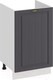Миниатюра изображения товара Шкаф под мойку ТриЯ Лина 1Н5М (белый/графит)