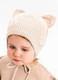 Миниатюра изображения товара Шапочка для малышей Amarobaby Pure Love Kitten / AB-OD22-PLK16/33-38 (молочный, р. 38)