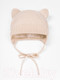 Миниатюра изображения товара Шапочка для малышей Amarobaby Pure Love Kitten / AB-OD22-PLK16/33-38 (молочный, р. 38)