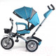 Миниатюра изображения товара Трехколесный велосипед с ручкой NINO Lux (бирюзовый)