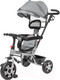 Миниатюра изображения товара Трехколесный велосипед с ручкой NINO Classic (серый)