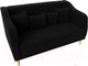 Миниатюра изображения товара Диван Лига Диванов Киото (микровельвет черный)