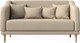 Миниатюра изображения товара Диван Лига Диванов Киото (экокожа бежевый)
