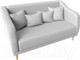 Миниатюра изображения товара Диван Лига Диванов Киото (экокожа белый)