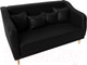 Миниатюра изображения товара Диван Лига Диванов Киото (экокожа черный)