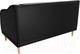 Миниатюра изображения товара Диван Лига Диванов Киото (экокожа черный)