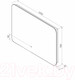Миниатюра изображения товара Зеркало Континент Burzhe Led 100x70 (с бесконтактным сенсором, холодная подсветка)