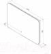 Миниатюра изображения товара Зеркало Континент Burzhe Led 120x70 (с бесконтактным сенсором, холодная подсветка)