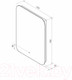 Миниатюра изображения товара Зеркало Континент Burzhe Led 50x70 (с бесконтактным сенсором, холодная подсветка)