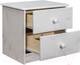Миниатюра изображения товара Прикроватная тумба Dipriz 2 ящика Д.1408.1 (белый воск)