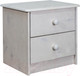 Миниатюра изображения товара Прикроватная тумба Dipriz 2 ящика Д.1408.1 (белый воск)