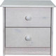 Миниатюра изображения товара Прикроватная тумба Dipriz 2 ящика Д.1408.1 (белый воск)