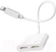 Миниатюра изображения товара Сплиттер Borofone BV11 Lightning - Lightning (белый)