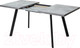 Миниатюра изображения товара Обеденный стол M-City Brick M 120 / DEDBRICKMBETPORBLK120 (бетон портленд/черный)