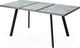 Миниатюра изображения товара Обеденный стол M-City Brick M 120 / DEDBRICKMBETPORBLK120 (бетон портленд/черный)