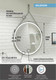 Миниатюра изображения товара Зеркало Континент Millenium White Led D 80 (натуральная кожа, белый)