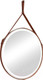 Миниатюра изображения товара Зеркало Континент Millenium Brown Led D 500 (натуральная кожа, коричневый)