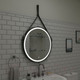 Миниатюра изображения товара Зеркало Континент Millenium Black Led D 50 (натуральная кожа, черный)