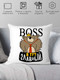 Миниатюра изображения товара Подушка декоративная Print Style Boss, я тут главный / 40x40plat260