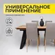 Миниатюра изображения товара Обеденный стол ОКА Сангай 160-220x80x75 (дуб натуральный/черный)