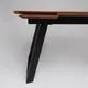 Миниатюра изображения товара Обеденный стол ОКА Сангай 160-220x80x75 (дуб натуральный/черный)
