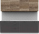 Миниатюра изображения товара Кухонный гарнитур Интермебель Микс Топ-8 2.4м без столешницы (дуб каньон/графит серый)