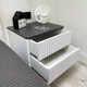 Миниатюра изображения товара Прикроватная тумба Shtabe Royal 5002 эко (белый/металл Бруклин)