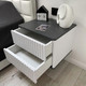 Миниатюра изображения товара Прикроватная тумба Shtabe Royal 5002 эко (белый/металл Бруклин)