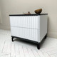 Миниатюра изображения товара Прикроватная тумба Shtabe Royal 5003 эко (белый/металл Бруклин/черный)